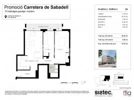 New home - Flat in, 75.00 m², new, Carretera de Sabadell, 51