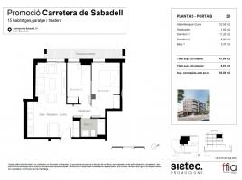 Pis, 63.00 m², جديد, Carretera de Sabadell, 51