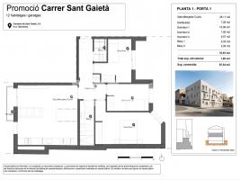 Flat, 88.00 m², new, Calle de Sant Gaietà, 2