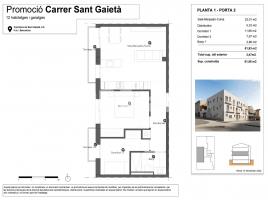 Pis, 62.00 m², جديد, Calle de Sant Gaietà, 2