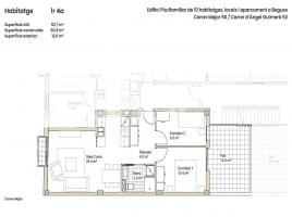 Obra nova - Pis a, 60.09 m², prop de bus i tren, nou, BEGUES CENTRE