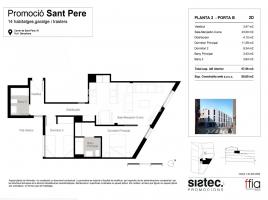 Obra nueva - Piso en, 81.00 m², nuevo, Calle de Sant Pere, 81